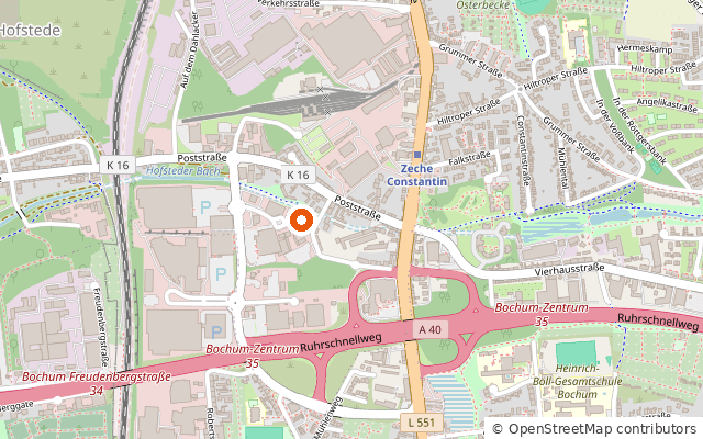 Karte: Straßenverkehrsamt Bochum