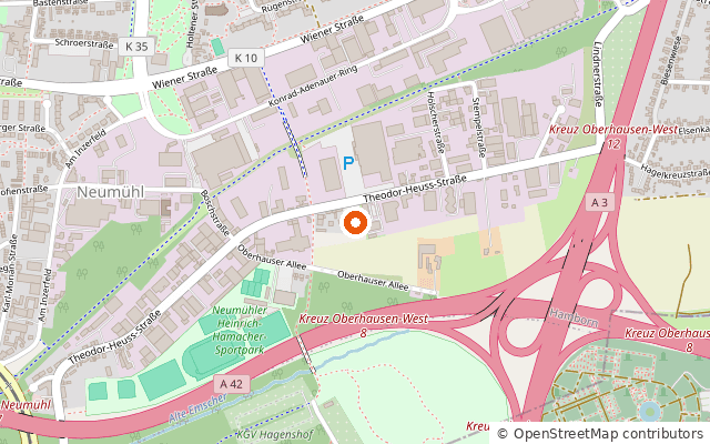 Karte: Straßenverkehrsamt Duisburg